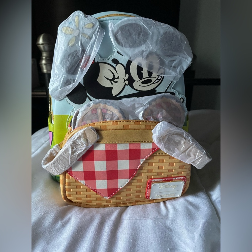 Loungefly Mickey and friends picnic backpack
